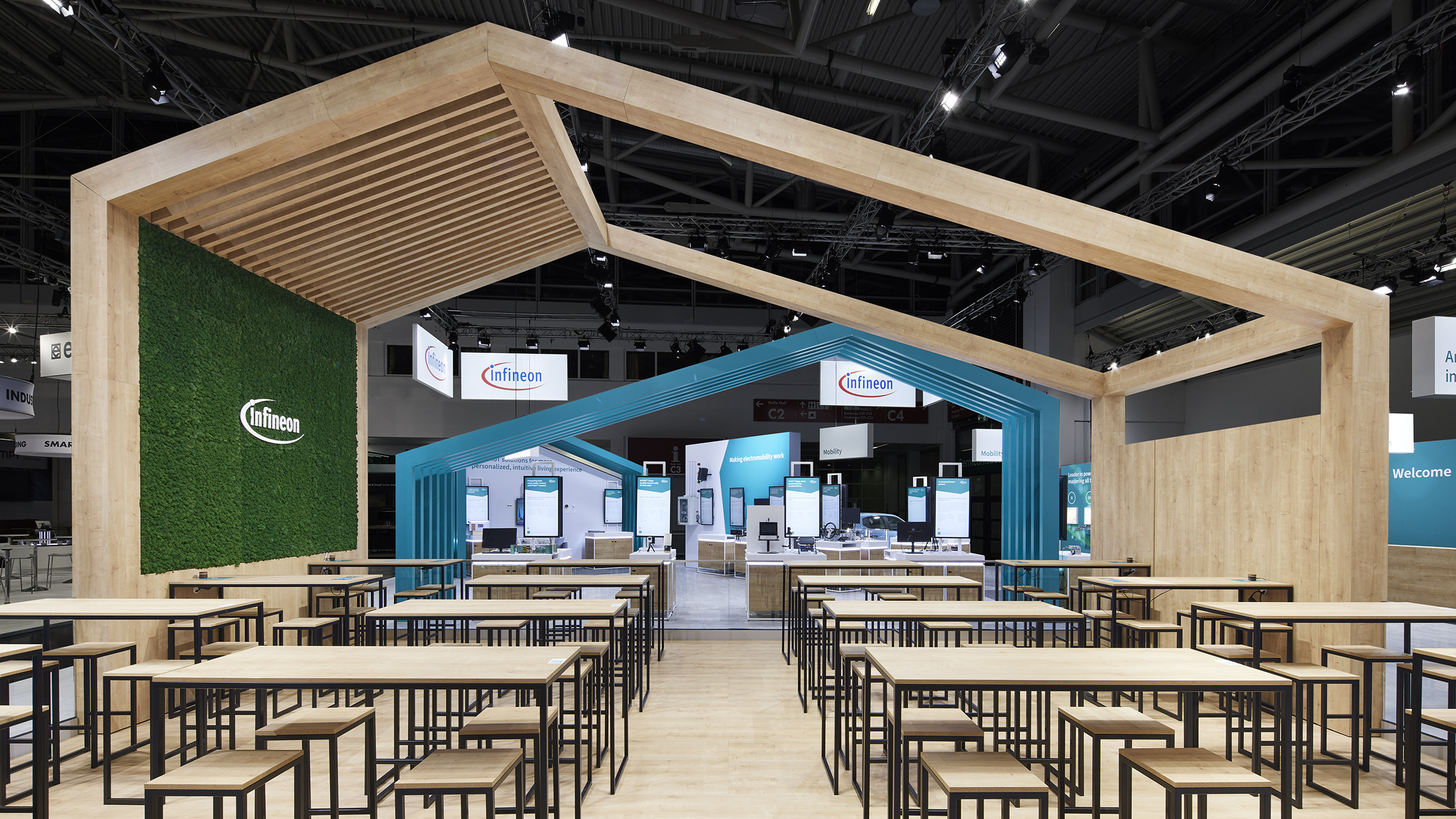 Messestand Infineon electronica München